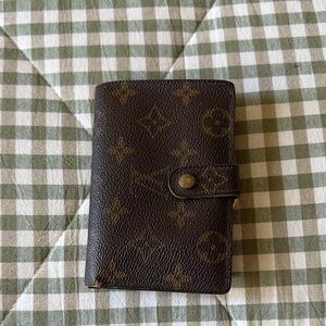 Louis Vuitton Monogram canvas wallet  in Dark Brown and gold